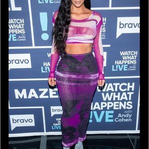 Kim Kardashian Inspired Midi Skirt Set